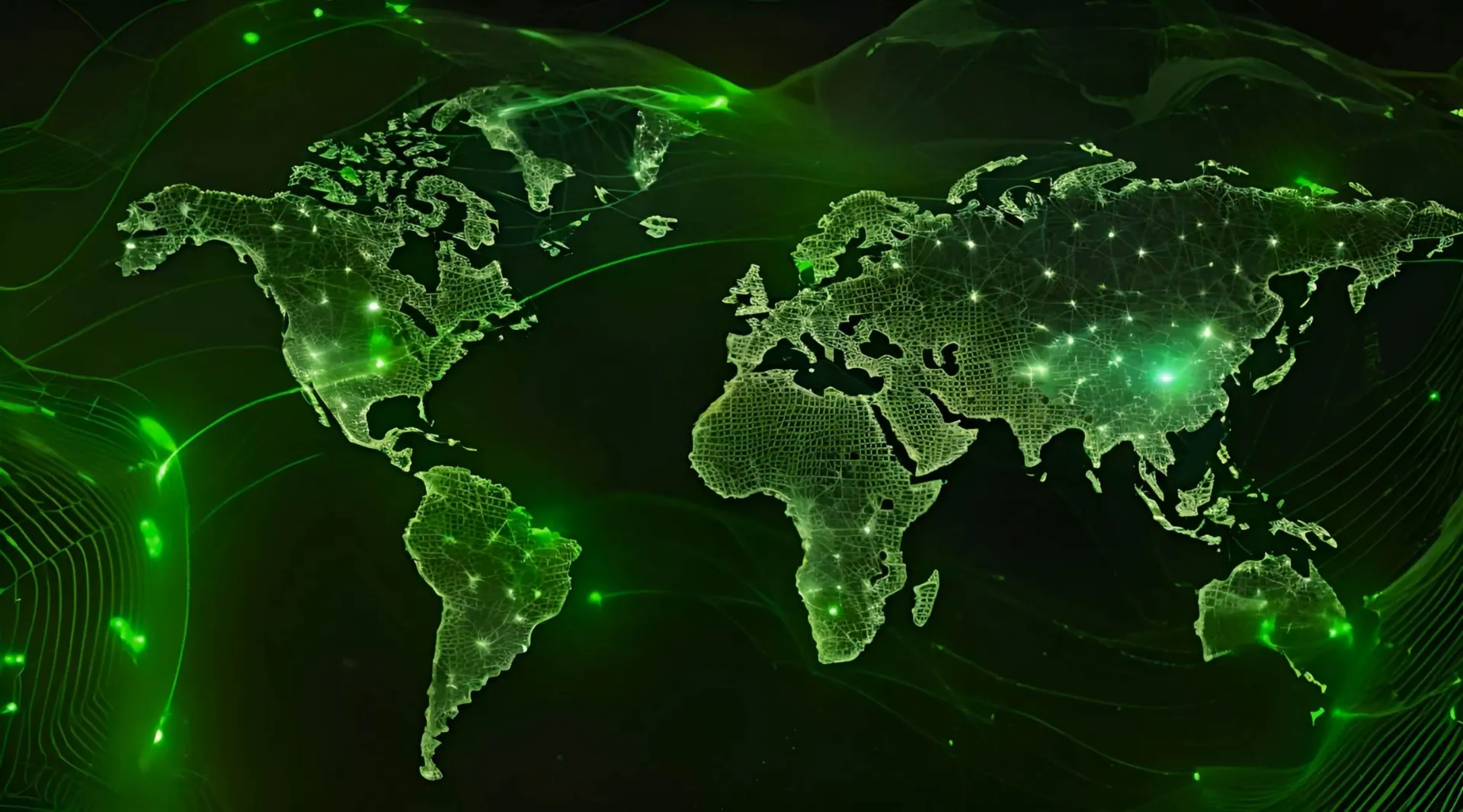 Global Data Stream Digital World Mapping